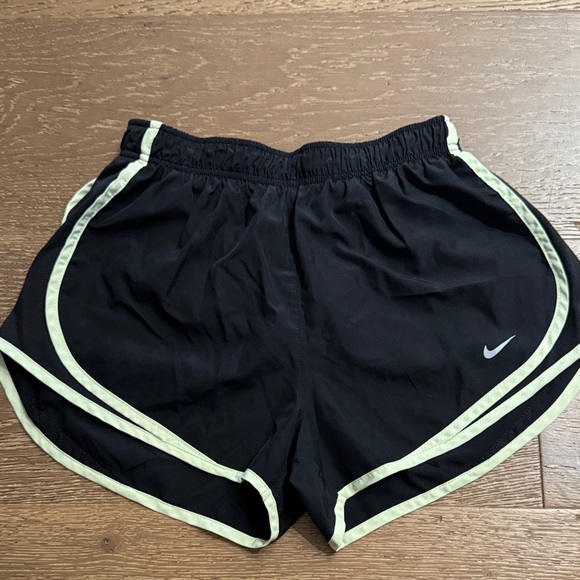 Nike Pants - Nike Dri-FIT Running Shorts Black and green Athletic Workout Size M